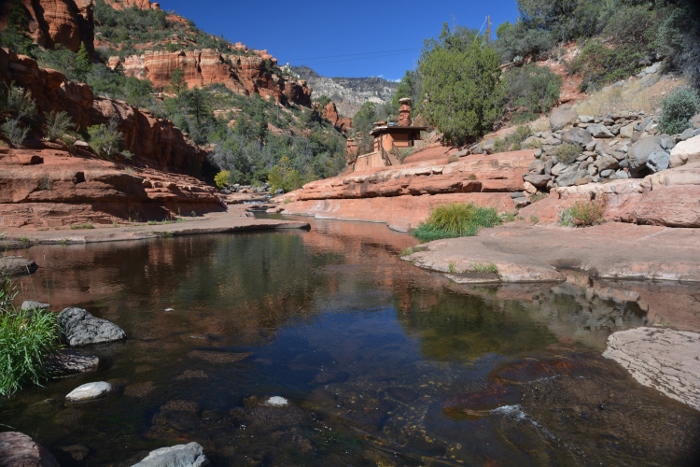 the Oak Creek meandering through Slide Rock State Park